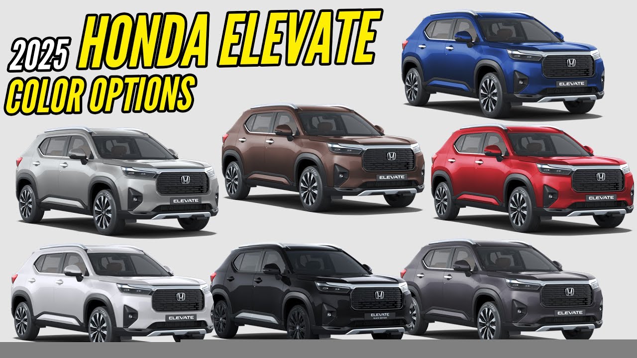 2025 Honda Elevate Colors - All Monotone, Dual-Tone & Black