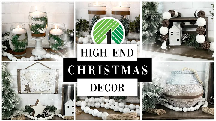 HIGH-END Christmas DOLLAR TREE Home Decor DIY's - Cute & Easy Christmas Crafts On A Budget!