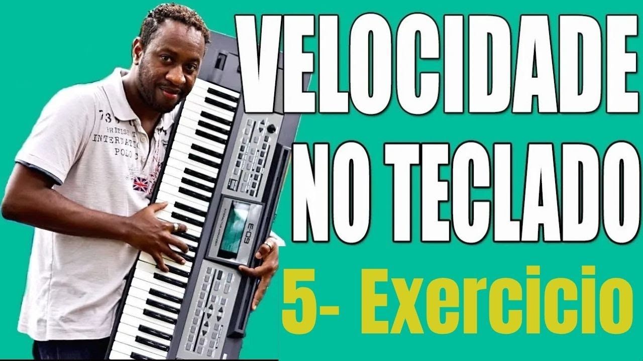 Exercícios de teclado para velocidade e agilidade dos dedos - Aula de teclado #5