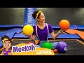 El parque de trampolines con meekahhola meekahamigos de blippi s educativos para nios
