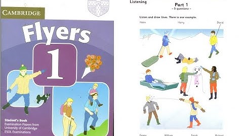 Flyers 1 - Test 1 with answer keys (kèm đáp án cuối mỗi phần)