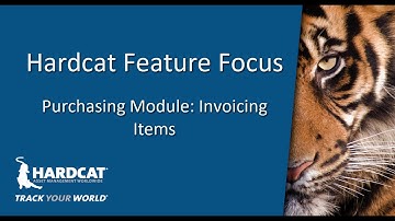 Hardcat Feature Focus - Tracking Purchase Order Invoicing.