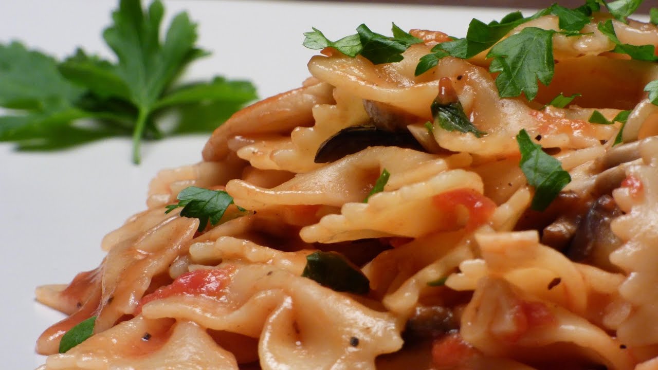 VEGAN PASTA WITH EGGPLANT AND MUSHROOMS YouTube