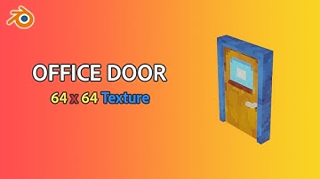 I Made A Low Poly Office Door - 64x64 Pixel Texture