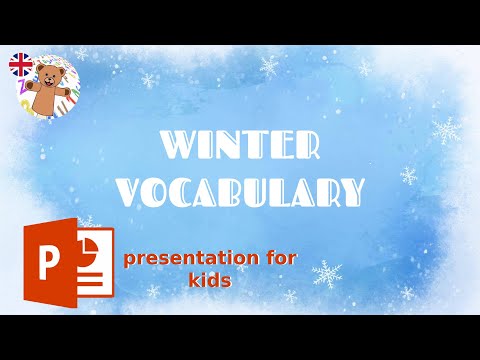 ЗИМА на английском языке. Английский для детей | WINTER VOCABULARY. PowerPoint presentation
