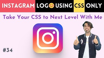 📸 Create INSTAGRAM Logo using  CSS Only 😍 CSS Master Series in Hindi #34
