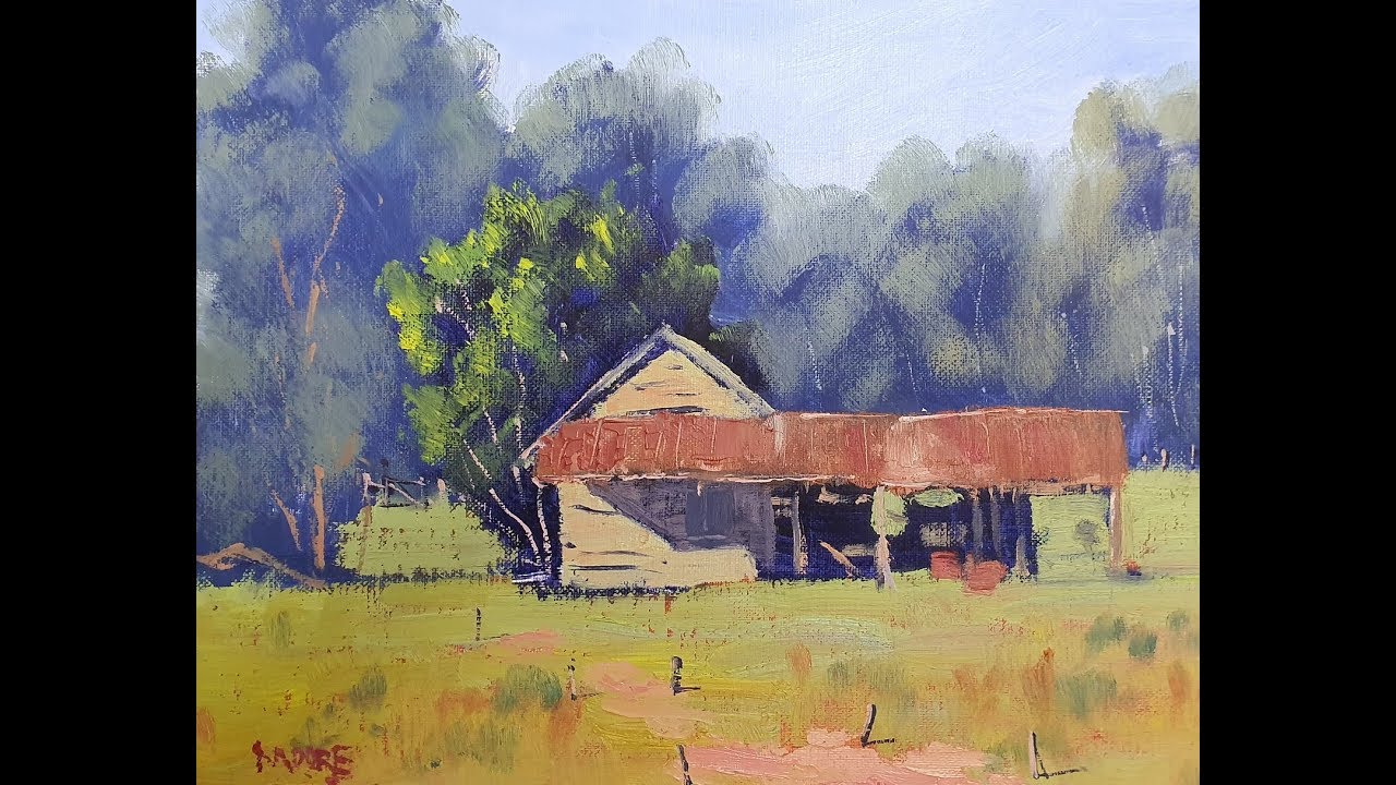 Learn To Paint Tv E93 Old Barn Near Nimbin Oil Painting For