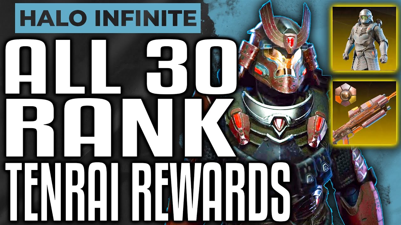 HOW TO UNLOCK NEW HALO INFINITE SAMURAI ARMOR - ALL 30 TENRAI EVENT REWARDS