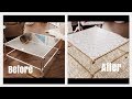 GOLD AND MARBLE COFFEE TABLE MAKOVER -THRIFT STORE FIND GOLD AND MARBLE COFFEE TABLE MAKOVER -THRIFT STORE FIND