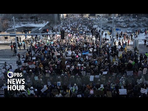 Thousands brave frigid cold in Twin Cities 'ICE Out' protest