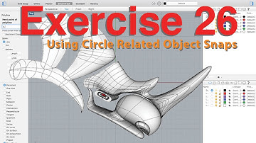 Using Circle-Related Object Snaps in Rhino 3D