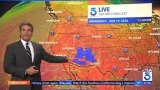 Hot temps peaking Wednesday and Thursday