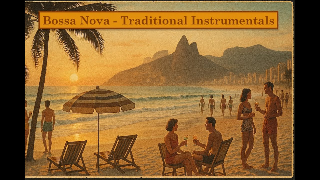 Bossa Nova Instrumentals | Traditional 1960s Classic Mix:  Sunset on Ipanema Beach, Rio de Janeiro