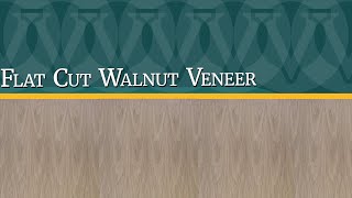 Famous Walnut Veneer Flat Cut Profile