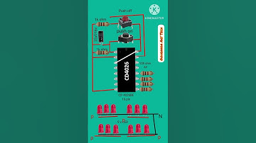 DIY LED Light Counter Circuit Tutorial#electrical #shortvideo #electrician #engineering #technology