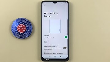 How to change the position, size, transparency of accessibility buttons Xiaomi Redmi A1 Android 12