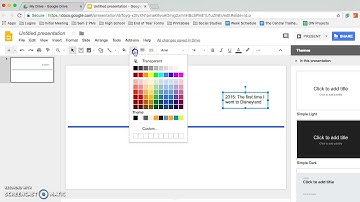 Timeline in Google Slides