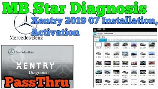 Mercedes Benz MB Star Xentry 2019 07 PassThru Installation of Software And SCN Coding Guide