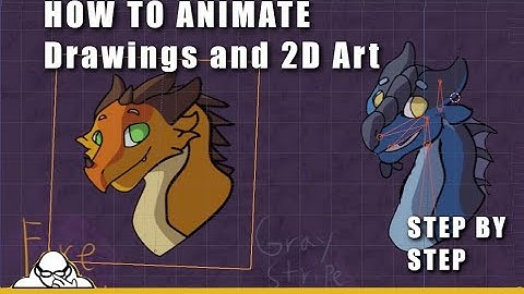 How To Animate 2D Drawings and Art Blender 2.92 Tutorial Step by Step