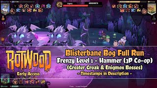 Rotwood Early Access - Blisterbane Bog [Frenzy Level 1 - Hammer] 3P Co-op Run (Enigmox Boss) by Instant Noodles 131 views 1 month ago 18 minutes