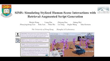 SIMS: Simulating Stylized Human-Scene Interactionswith Retrieval-Augmented Script Generation