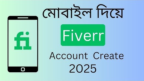 Fiverr account create with mobile-phone 2025.#fiverrtutorial