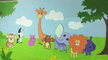 vẽ tranh tường trường tiểu học giá rẻ - 0931.47.07.26