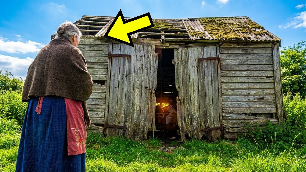 Сельская потаскушка спряталась в сарае