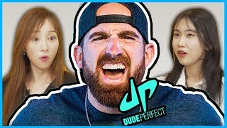 BEST TRICKSHOT EVER!! Koreans React to DUDE PERFECT For the FIRST TIME!!