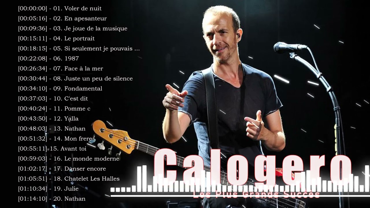 Calogero Greatest Hits 2023 Full Album   Calogero Les Meilleues Chansons