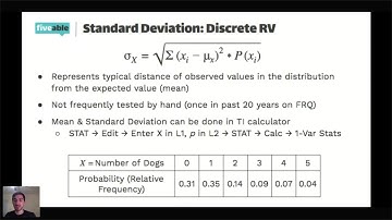 AP Statistics - Random Variables