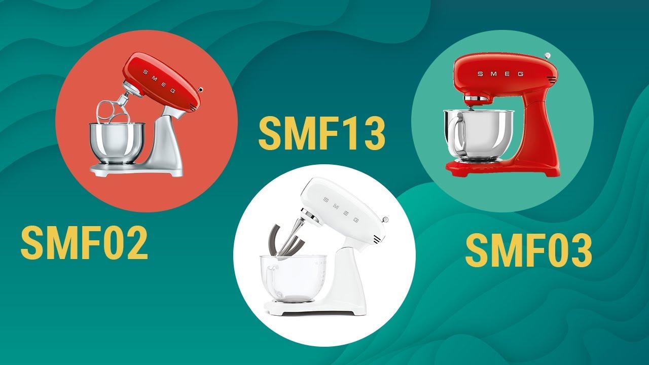 Modellübersicht SMEG Küchenmaschine SMF01 SMF02 SMF03 SMF13 - YouTube