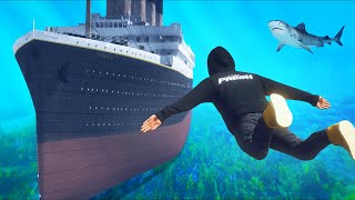 I found a lost TITANIC ship under the ocean in GTA 5!!