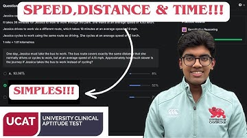 SPEED/DISTANCE/TIME HARDER QUESTIONS!!! | UCAT QR TIPS AND TRICKS #4