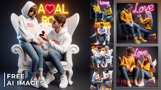 Create Free 3D Ai Lovers Images For Boy And Girl | Bing Ai