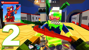 Pixel Combat: Zombies Strike - Walkthrough Part 2 - Subway Location & HK MP-5 (Android Games)