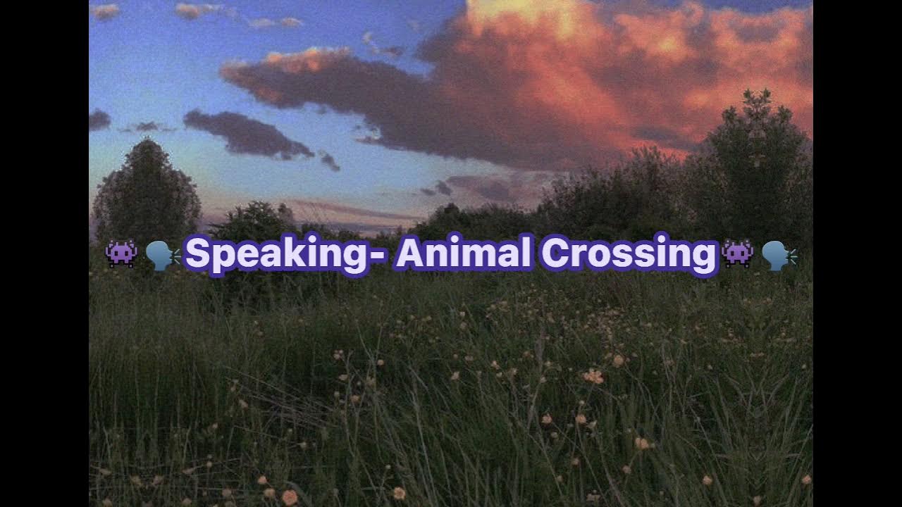 Speaking Animal Crossing Sound Effect YouTube