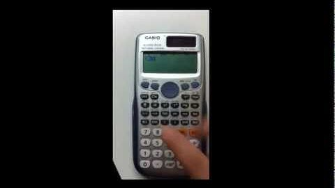How to work with complex numbers Casio FX115