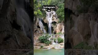Instagram vs Reality: Laotian Waterfall