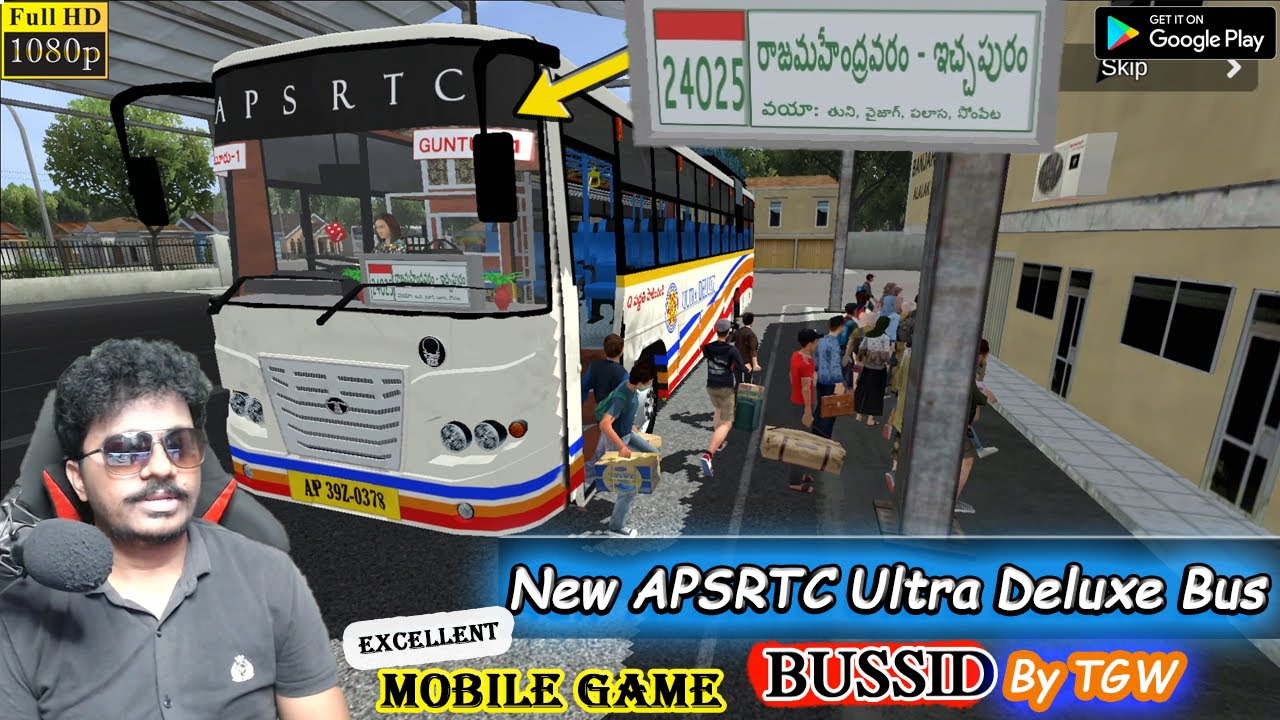 New APSRTC Ultra Deluxe Bus in Bus Simulator Indonesia