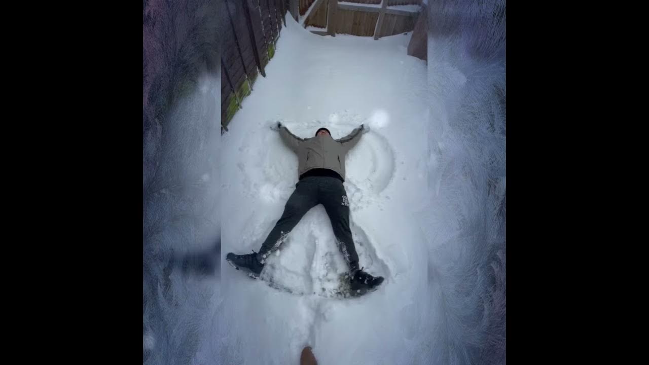 Making Snow Angel😂😊
