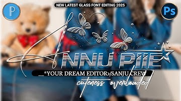 Glass Font Editing | trending Glass Font Dp Editing | latest Glass Font Dp Editing | fb trending