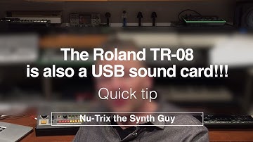 How to use the TR-08 as an audio interface