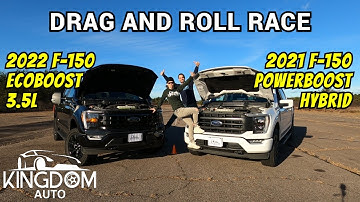 F-150 EcoBoost Vs. F-150 PowerBoost DRAG RACE!