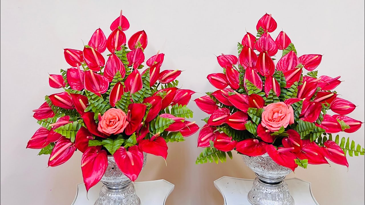 Floral Preparation using Anthurium by Jasmine Floral