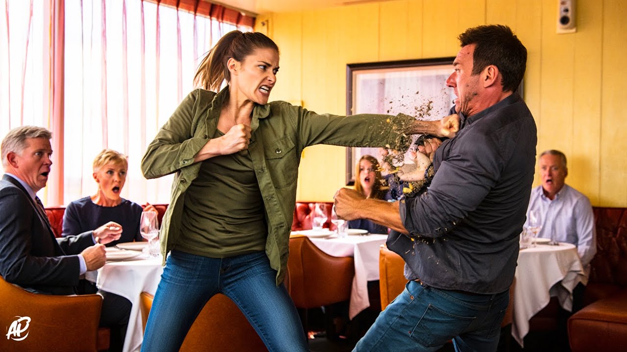 Trois hommes attaquent une femme au resto — 15 sec plus tard, ils découvrent qu’elle est marine...