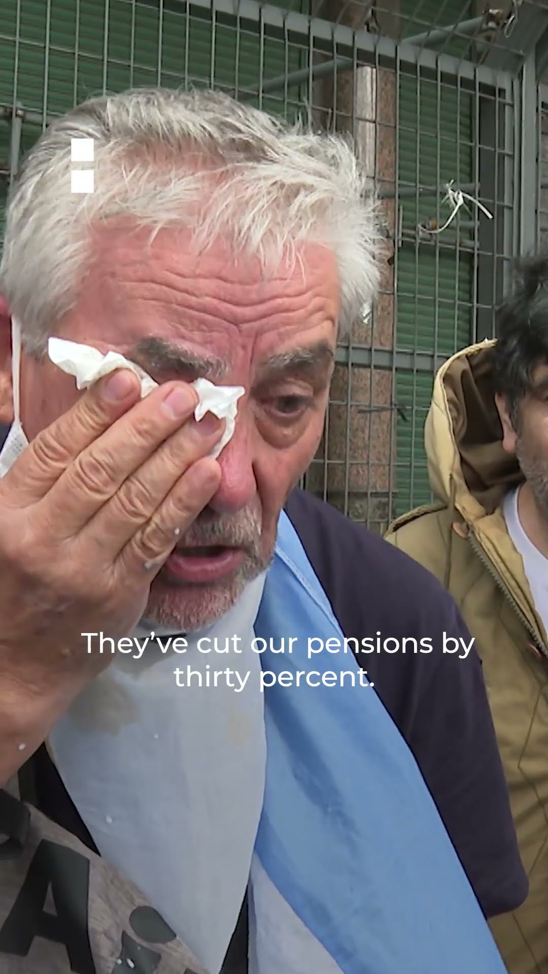 Argentina football fans join pensioners facing protest crackdown | AJ #shorts