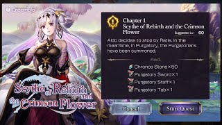 Another Eden Global 2.10.200 Scythe of Rebirth and the Crimson Flower (Purgatory Ensemble) Chapter 1