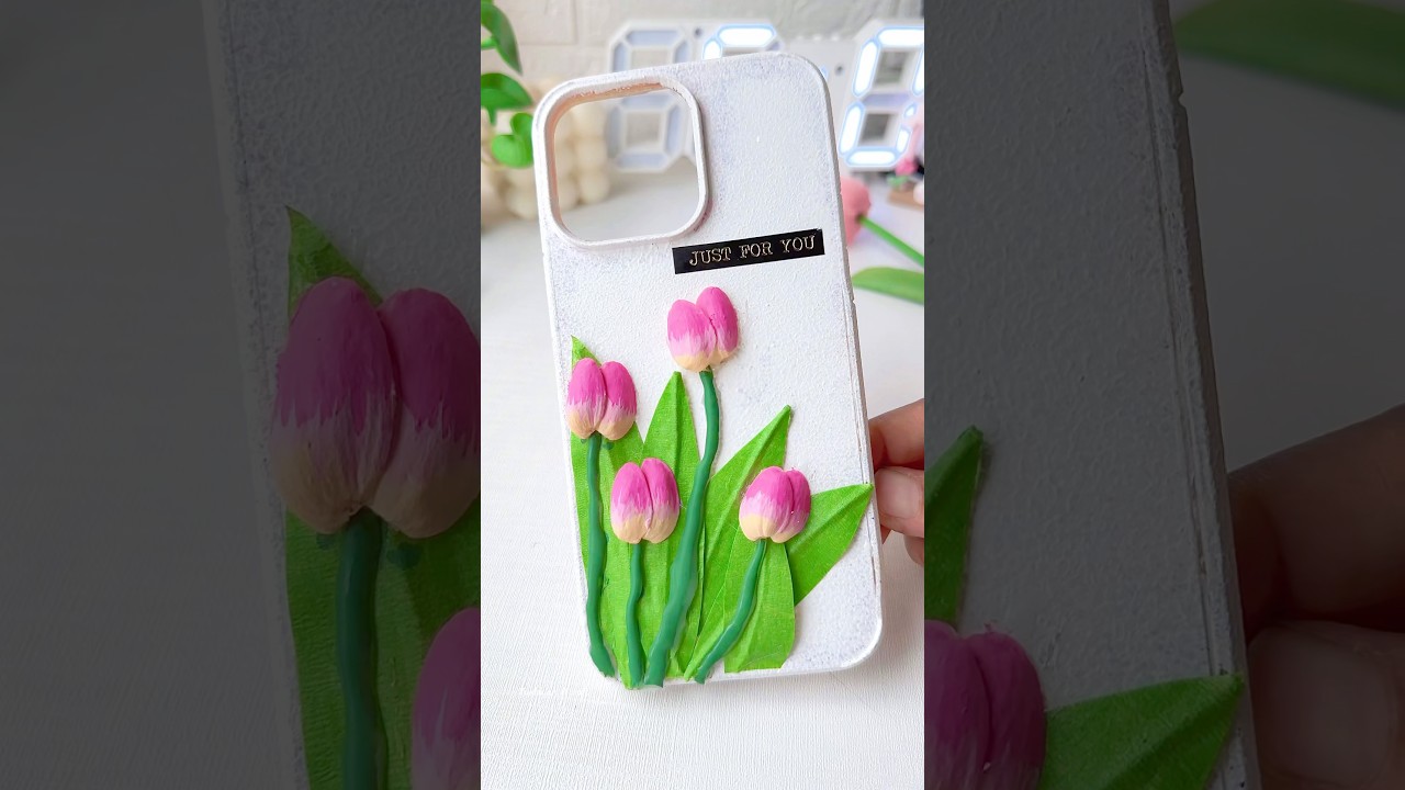DIY Phone Case with Pista Shells 🌸 | Tulip Art Hack!