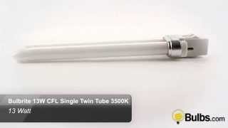 Bulbrite 13W CFL Single Twin Tube 3500K